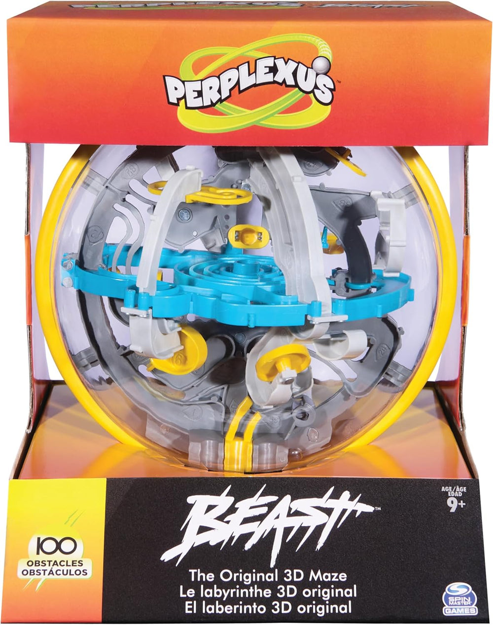 Spin Master Games - Perplexus Beast 3D Ball Maze with 100 Obstacles, Patience Game for Kids 9+ and Adults