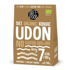 Udon Shirataki Konjac Noodles Bio 385g - Low calorie, gluten free, vegan - made from konjac root, rich in fiber DIET-FOOD