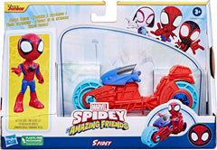 SPIDEY and HIS AMAZING FRIENDS Marvel Spidey Motorcycle Figure Toy for Boys and Girls Ages 3 and Up Action Figures Naty Shop