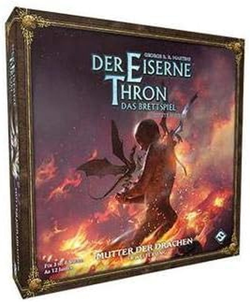 Fantasy Flight Games, Throne of Iron: The Board Game 2nd Edition - Mother of Dragons, Expansion, Expert Game, Strategy Game, 3-8 Players, Ages 14+, 180 minutes, German