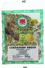 Cardamom, green, whole, 50g (1 x 50g Packung)