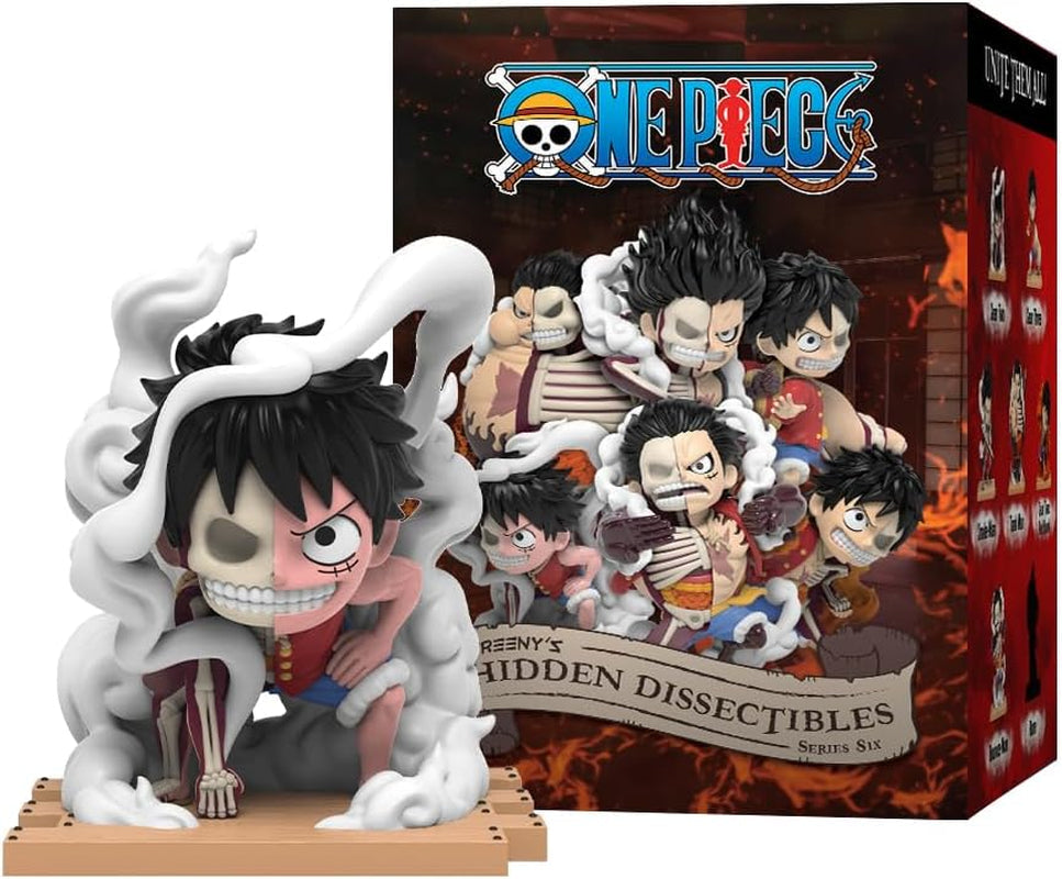 Mighty Jaxx Hidden Dissectibles: One Piece Series 6 (Luffy Gears) | Surprise Box Collectible Figure | ONE Random Character Action figures Naty Shop