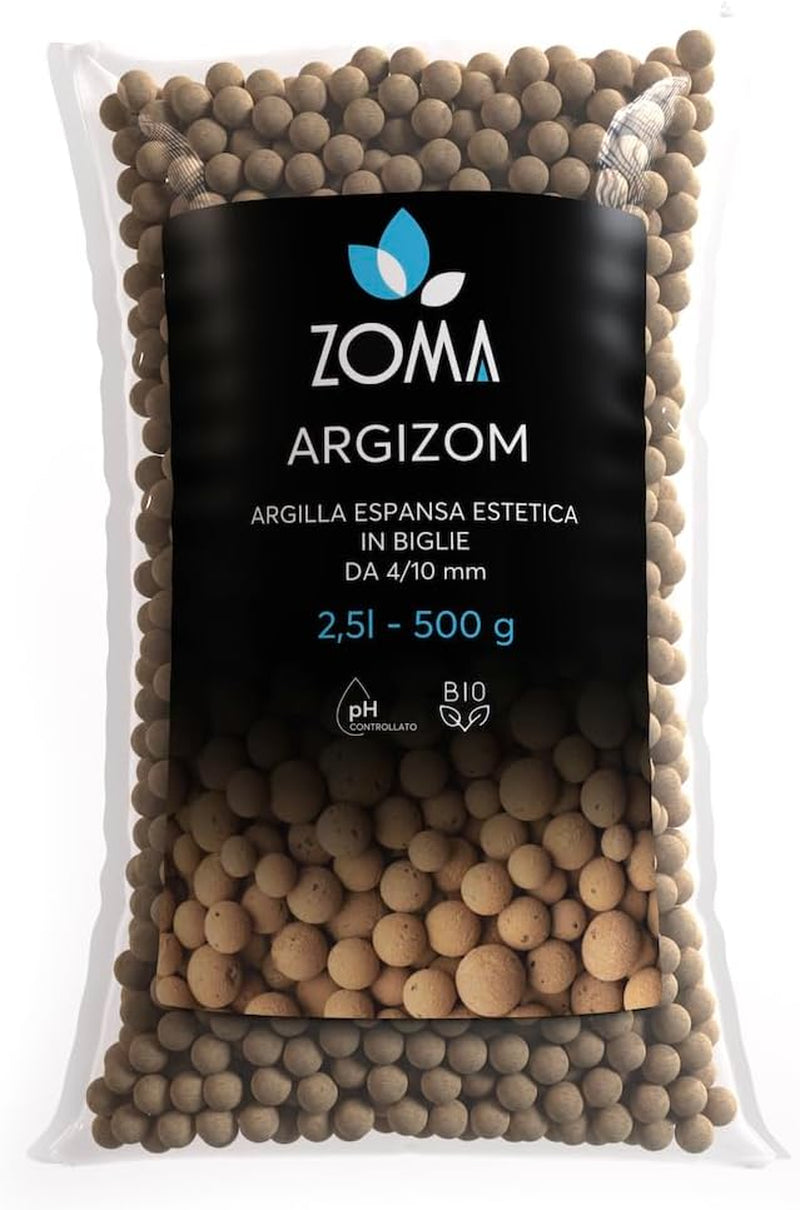 Expanded clay for potted plants, small clay balls for drainage and aeration, expanded clay for hydroponics and aesthetic decorations without chemical dyes - 650 g