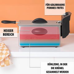 Tristar oil fryer FR-6935, 2000 watts, 3 liters, thermostat, cold zone, 3-4 people, metal Appliances Naty Shop