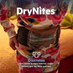Dry Nites pajama pants for girls 3-5 years, 1 pack (16 pieces) Naty Shop