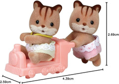 Sylvanian Families L5421 Figurine cu gemeni veveriță din nuc pentru casa de păpuși Papusi Naty Shop