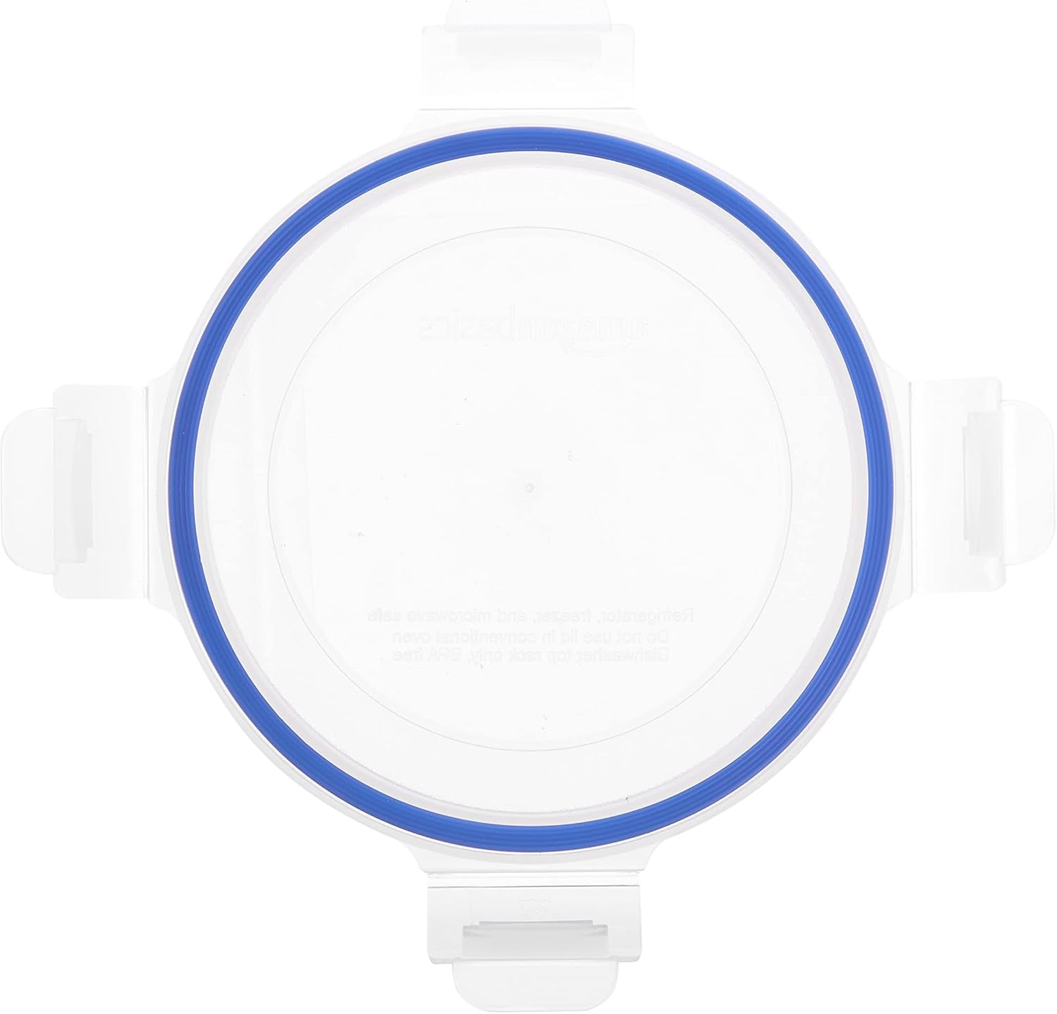 Amazon Basics recipiente de sticlă pentru alimente, cu capac, pachet de 20 (10 recipiente + 10 capace), fără BPA, albastru transparent Cutii depozitare alimente Naty Shop