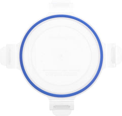 Amazon Basics recipiente de sticlă pentru alimente, cu capac, pachet de 20 (10 recipiente + 10 capace), fără BPA, albastru transparent Cutii depozitare alimente Naty Shop