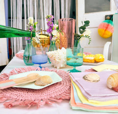 Talking Tables Șervețele pastelate drăguțe | Șervețele moi de unică folosință reciclabile și de înaltă calitate pentru vesela petrecerii aniversare pentru copii, Baby Shower, Bachelor Party, Picnic, Decoupage