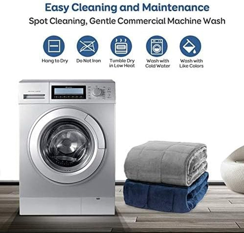 Pătură cu greutate Cottonblue, 6,8 kg, dimensiunea reginei, flanel, Shaggy, Sherpa, pătură cu greutate pentru adulți, pături cu greutate confortabile pentru a calma și relaxa, plapume grele, 152.4 X 203.2 Plapumi si pilote Naty Shop