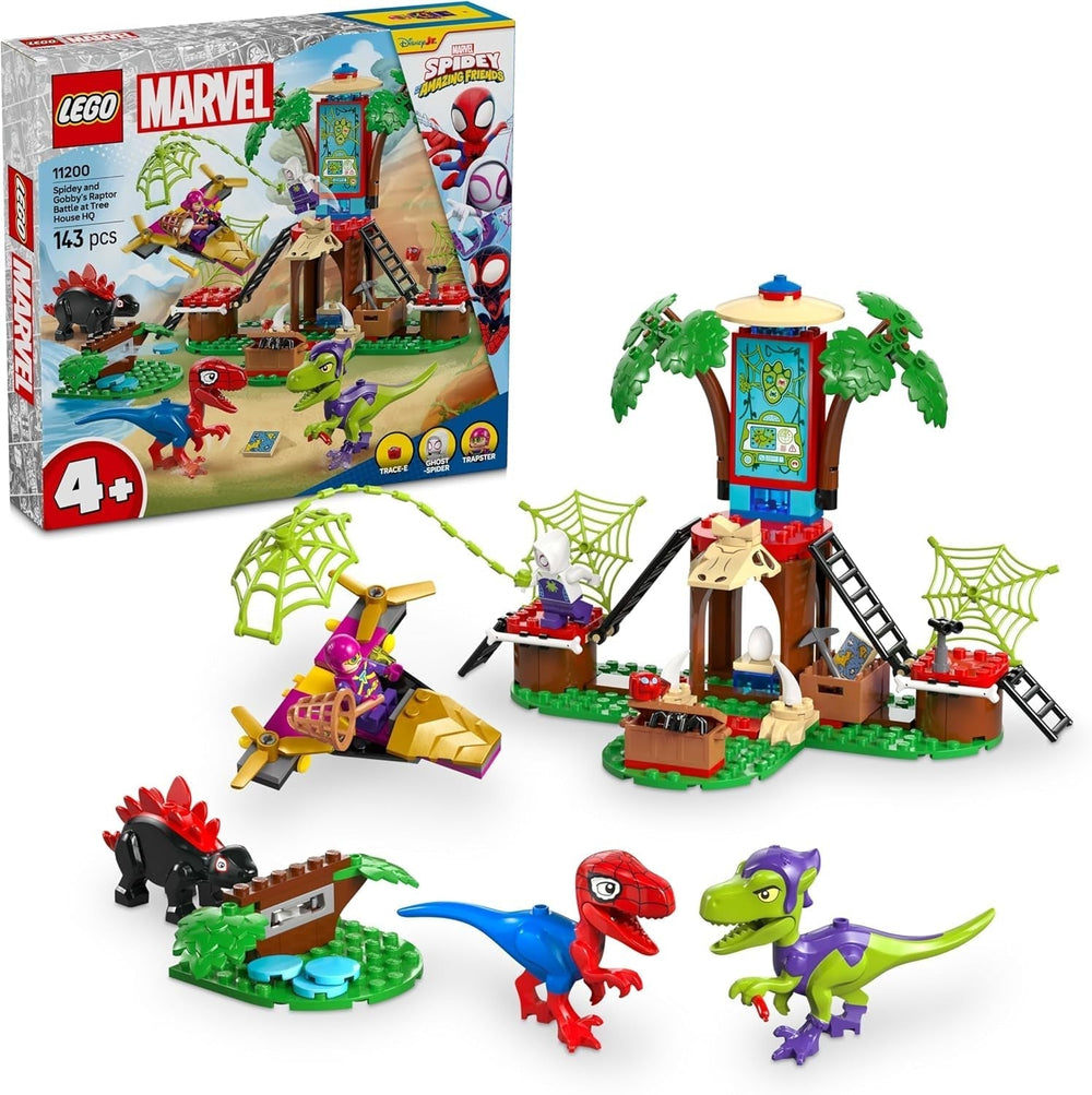 LEGO Marvel Showdown at the Treehouse: Spidey-Rex Vs. Gobby-Raptor, Dinosaur Build and Play Set, Toy Dinosaur Gift for Boys and Girls 4+, Spidey and His Super Friends 11200 Building Sets Besuche den LEGO-Store Default Title