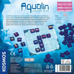 KOSMOS 691554 Aqualin - Swarm Tactics for Two, Two Player Game, Board Game for Exactly 2 Players Ages 10+, Strategy Game