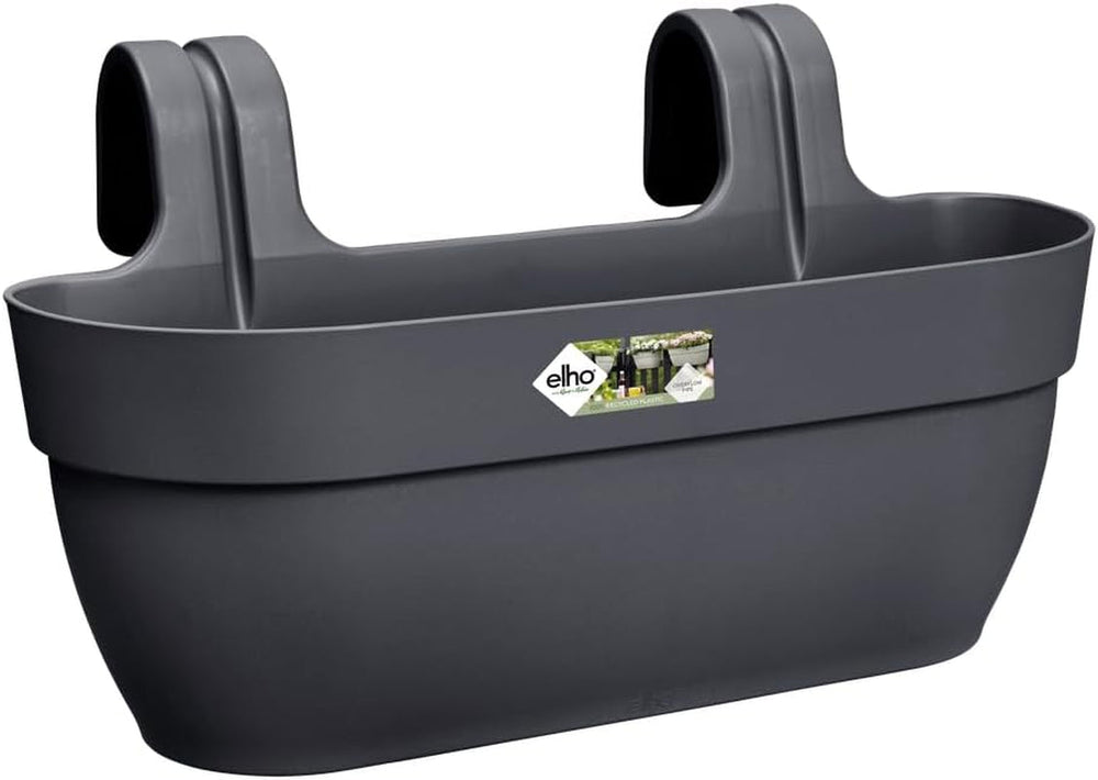 elho Vibia Campana Easy Hanger L 46 - Ghiveci pentru balcon și exterior - Ø 46,0 x Î 26,5 cm - Negru/Antracit