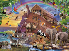 Ravensburger puzzle for children - 10038 Unterwegs Mit Der Arche - Noah's Ark puzzle for children from the age of 7, with 150 pieces in XXL format Puzzle Naty Shop