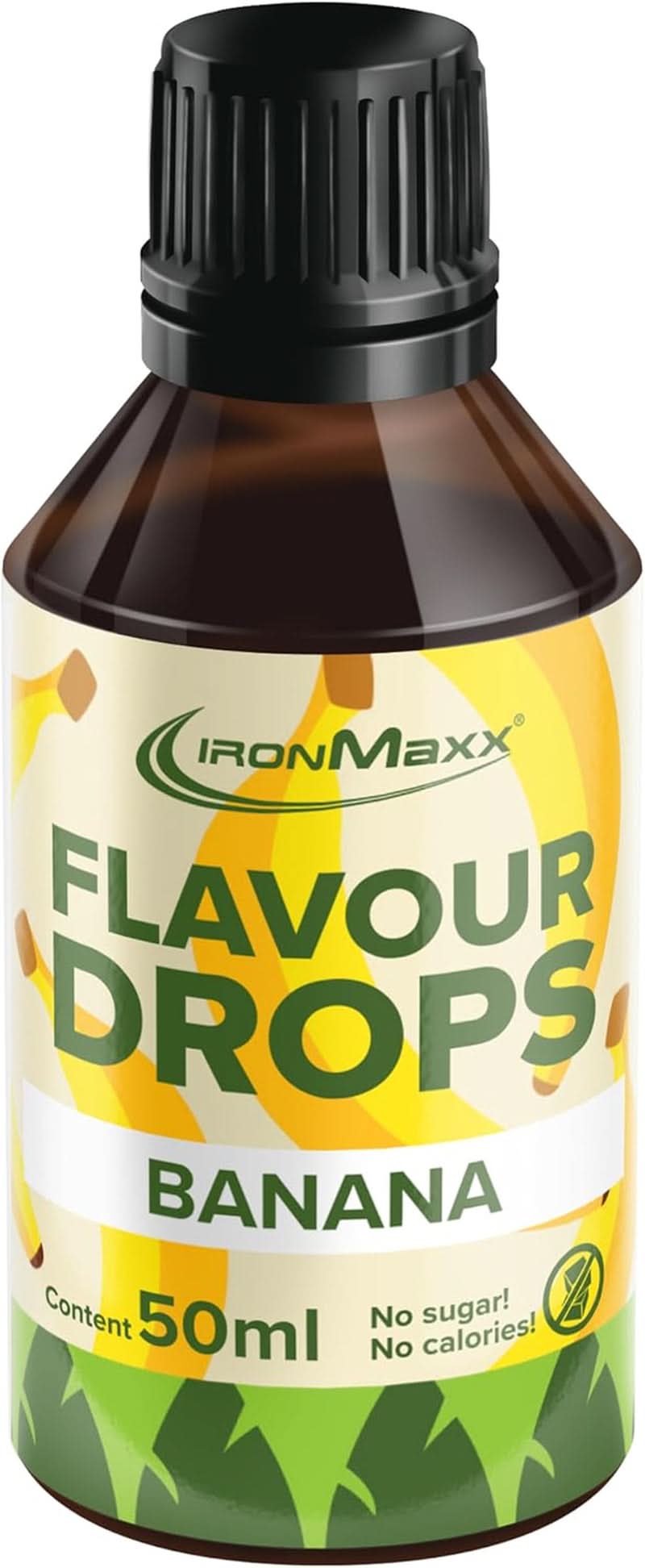 Ironmaxx flavored drops - No calories and no sugar, 50 ml Flavors Naty Shop Banana