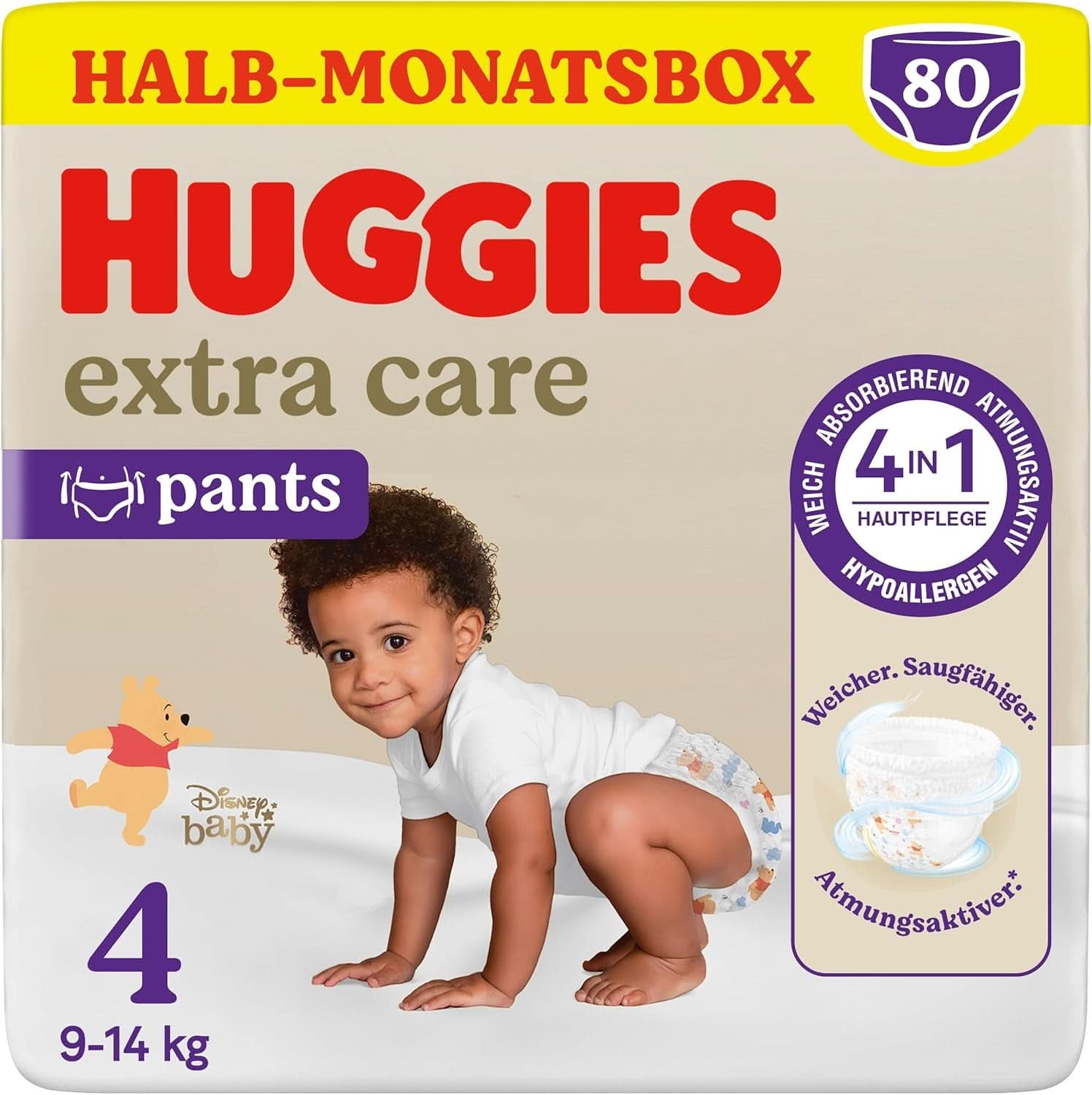 Pantaloni Huggies Extra Care cu design Disney, diverse marimi Mama si Copilul Naty Shop Marimea 4