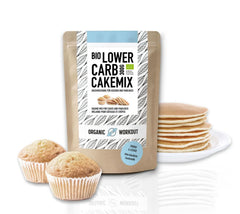 LOWER-CARB VANILLA CAKE BLEND - mix organic, fără gluten, pentru tort sau clătite, bogat in proteine Bucatarie Naty Shop
