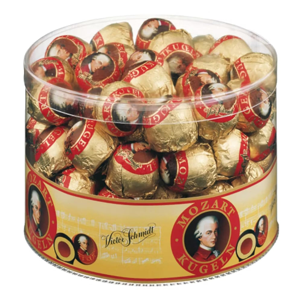 Mozartkugeln – Originals from Austria – Fine chocolates with nougat and marzipan – 825g (1 package)