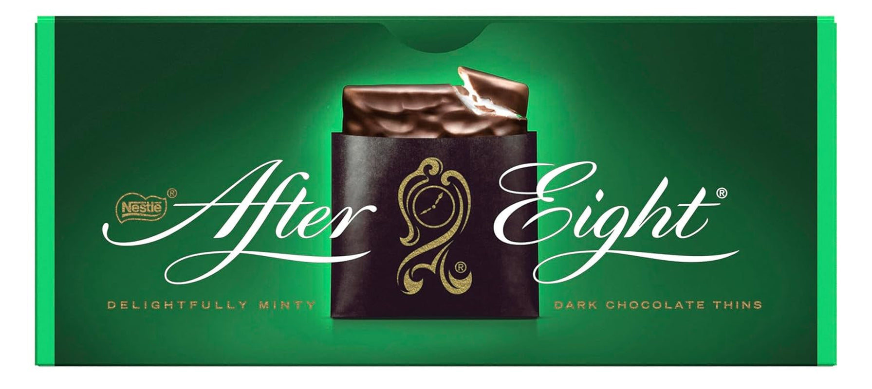 NESTLÉ after EIGHT, tablete subțiri de ciocolată neagră cu umplutură de cremă de mentă Bomboane de Ciocolata Naty Shop