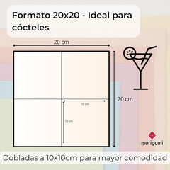 , Șervețel de cocktail din hârtie, 1/4-fold, dantelă, 150 șervețele, alb