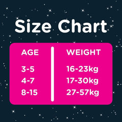 Scutece de noapte Huggies, pentru fete 8-15 ani (27-57 kg), foarte absorbante, 9 piese (pachet de 2) Mama si Copilul Naty Shop