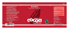 Red Spirit, fine cocoa flavored with red wine, 250 grams of cocoa and hot chocolate Naty Shop