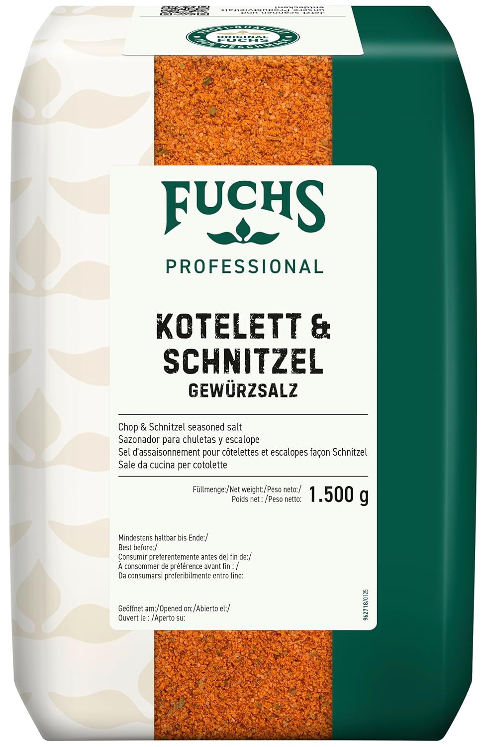 - Kotelett und Schnitzel Gewürzsalz | Grill-Würzmischung für Kurzgebratenes | Profi-Qualität für Großverbraucher | 1.5 kg recyclable bag
