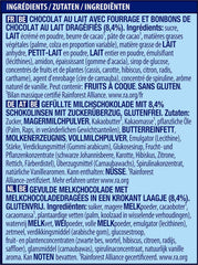 NESTLÉ SMARTIES Prietenii de Paște, figurine cu tematică de Paște, din ciocolată cu lapte fină, cu umplutură cremoasă și mini-linte colorate cu ciocolată SMARTIES, 1 pachet (1 x 65g)