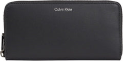Calvin Klein CK CONCISE LONG ZIP AROUND portofel pentru bărbați, Black (Ck Black), OS Portofel Barbati Naty Shop Titlu implicit