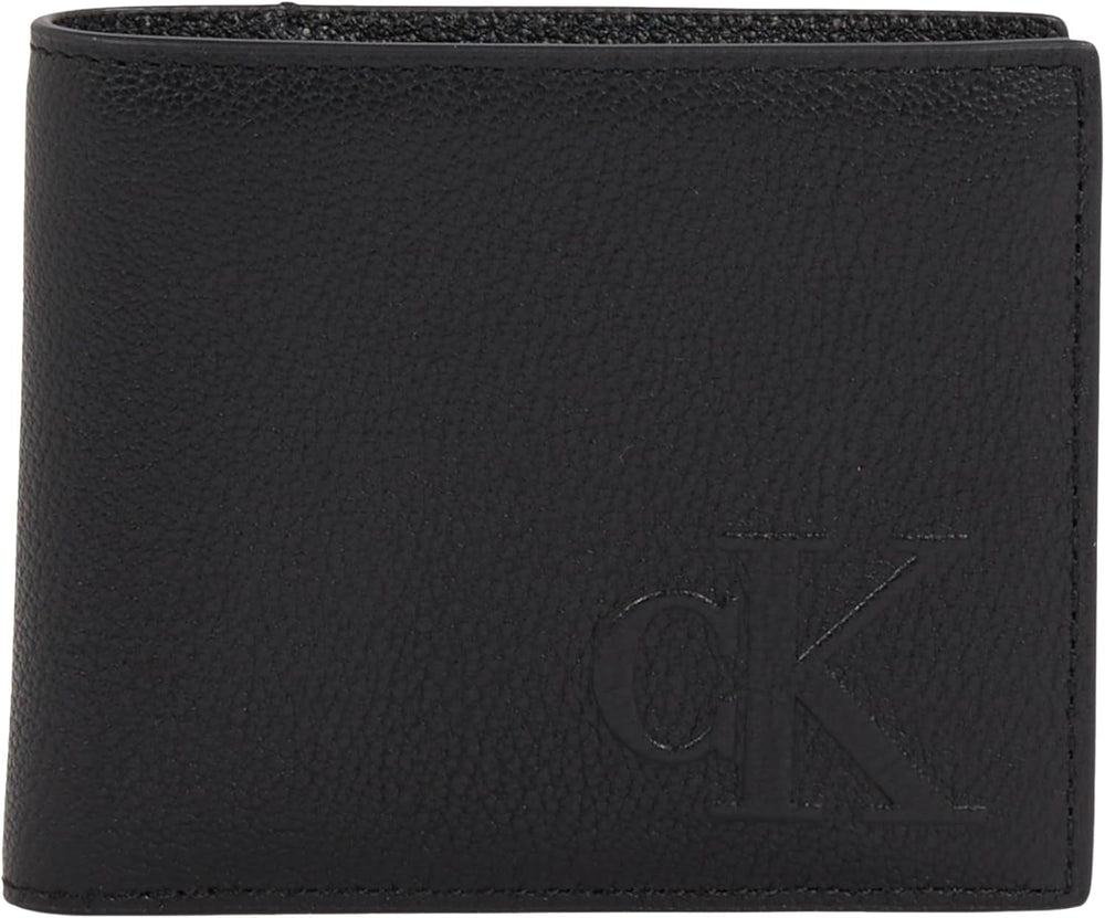 Calvin Klein Men's Sculpted Impression Billfod Cc Lv04g1022g Travel Accessories Bi-Fold Wallet Portofel Barbati Naty Shop Negru (Na Black) Os