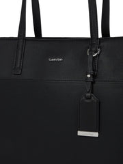 Calvin Klein Women's Shopper Must Medium cu fermoar, Negru (Ck Black), Marime unica Genti Femei Naty Shop