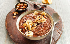 RUF Smoothie Bowl Oats Banana Nuts Chocolate Breakfast Snack Quick & Easy Vegan 1 Pouch x 50g (Pack of 3)