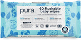 Eco Friendly Disposable Baby Wipes for Sensitive Baby Skin 70 Wipes (1 Pack) 99% Water 100% Plastic Free for Sensitive Skin Eczema Prone Newborn Biodegradable Vegan