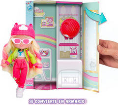 S2 Hannah Fashion doll with long hair, cloth clothing and 10 accessories – Toy gift for girls and boys + 5 years