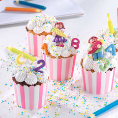Günthart, 8 sugar figurines for the beginning of school and letters, 115 grams Sprinkles Naty Shop