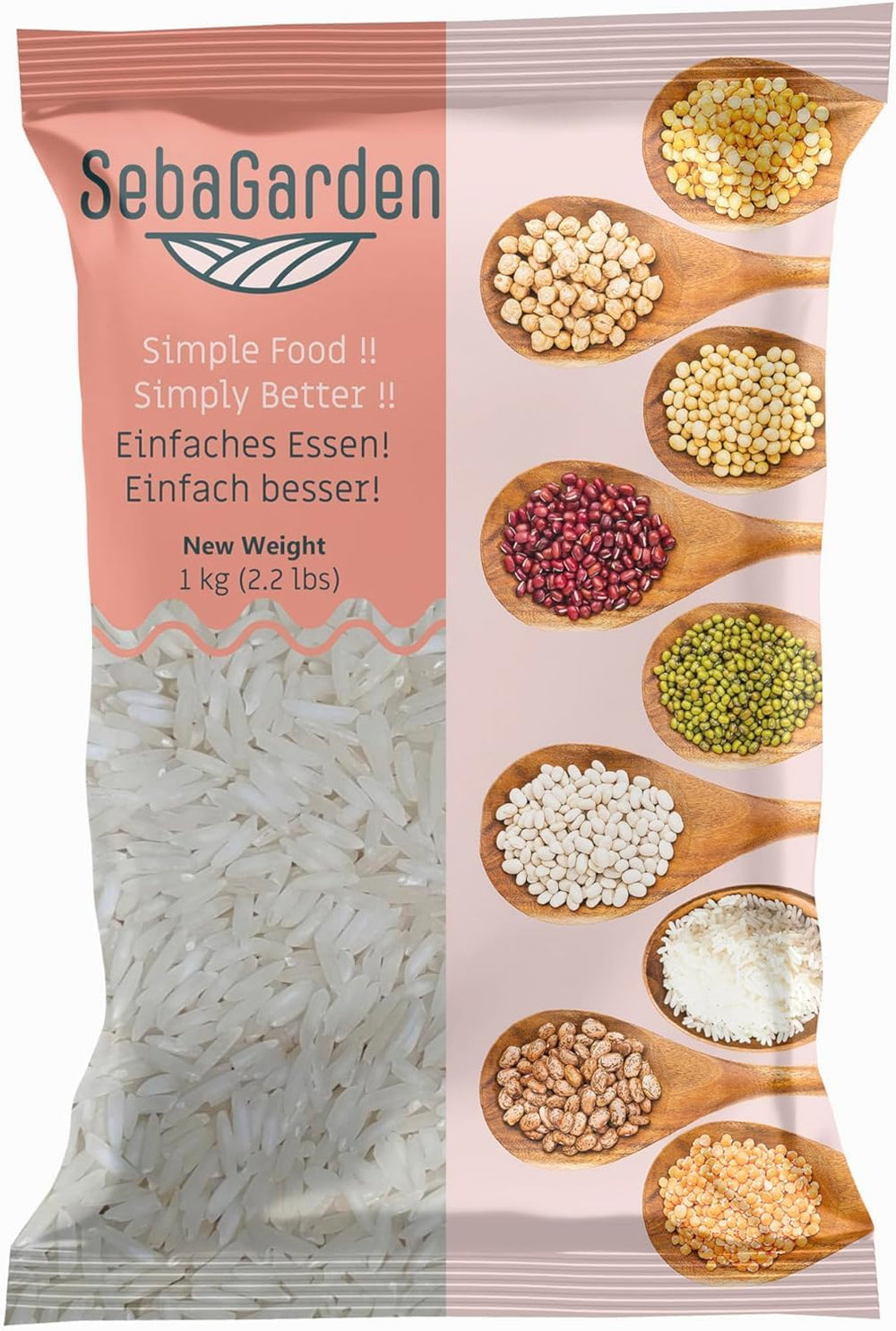 Basmati rice – Premium long grain rice, 1 kg package | Naturally aromatic and fluffy | Ideal for biryani, pilaf and other dishes | Non-GMO, vegan | Unopened packaging