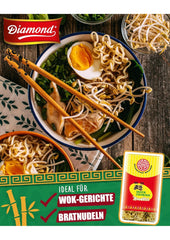 DIAMOND Instant Eggless Noodles, Instant Wheat Flour Wok Noodles & Side Dishes - 1 x 500g