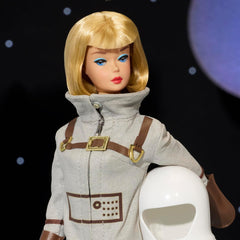 Mattel Barbie Miss Astronaut Collectible Doll with Silver Suit, Space Boots and Helmet Accessory, Vintage Reproduction of 1965 Original, JBJ48 Naty Shop Dolls