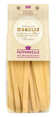 BioGourmet Pappardelle with Wheat Germ - Organic Wide Pasta for Stews and Sauces - with Extra Nutrients | 500 g Organic and Vegan