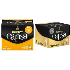 Capsa Lungo Belluno XXL, 39 Nespresso kompatible Kapseln, 1er Pack (1 x 218 g) & Capsa prodomo, 56g