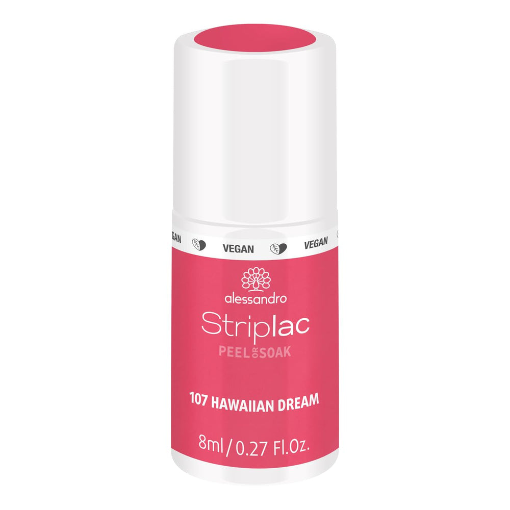Alessandro Striplac Hawaiian Dream UV nail polish – Delicate and long-lasting – Easy removal thanks to peel-off removal technology – Vegan and cruelty-free – 8 ml