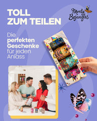 Monty Bojangles Savanna Gold Chocolate Truffles (135g) Cocoa Powder Praline Gift Set in an Individual Cat Design Collector's Box Flutter Scotch Flavor