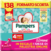 Pampers Baby Dry Pants and Fit Prime Maxi diapers, size 138, size 4 (8-15 kg), 1 month free online at the gym