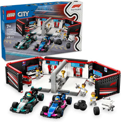 LEGO City F1 Garage with Mercedes-Amg and Alpine Race Cars - Formula 1 Race Car with 2 Drivers and 4 Mechanical Minifigures - Gift for Boys and Girls 7+ and Fans 60444 Building Sets Beuche den LEGO-Store Default Title