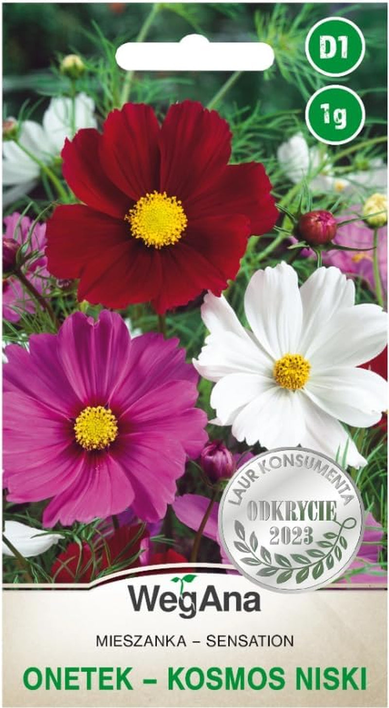 Cosmos Sensation Mix 1g seeds, Cosmos Mix Summer flowers, Garden plants Balcony plants, Flower seeds