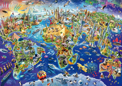 Schmidt Spiele 58288, Descoperă lumea, puzzle jigsaw 1000 piese Puzzle Naty Shop