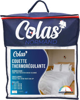 COLAS NORMAND Thermoregulating quilt, Cool In, Temperate, 140 X 200 Cm, Sweat, Optimal ventilation, 100% percale, Fresh Feel, French, 53130255, White Naty Shop Quilts and quilts White 140X200 Cm