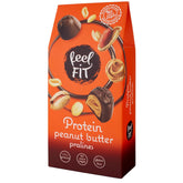 Feel FIT Peanut Butter Protein Pralines in High Quality Milk Chocolate, No Added Sugar, 17% Protein, Gluten Free 66g (1 Pack)