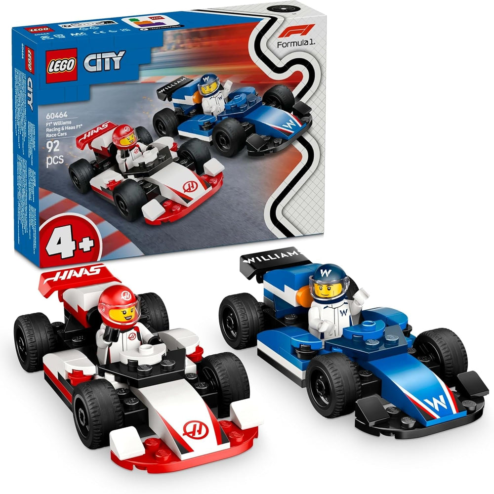 LEGO City F1 Williams Racing and Haas F1 Racing Cars - Formula 1 toy with buildable cars and 2 racing driver minifigures - Small gift ideas for boys and girls from 4 years 60464 Building sets Beuche den LEGO-Store Default title