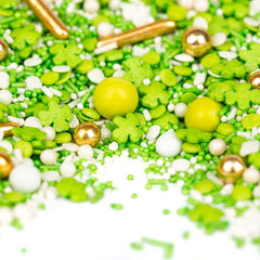 Super Streusel, Lucky Charms, Green Sugar Sprinkles, 90 grams Sprinkles Naty Shop